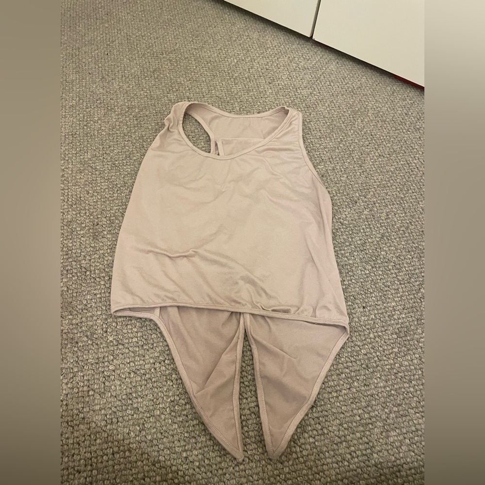 Light pink wrap top